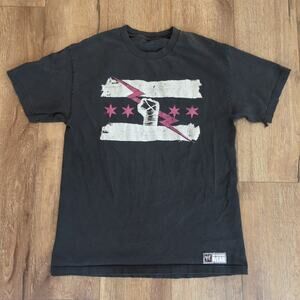 WWE Rise Above Cancer Adult Large Shirt Faded Distressed Thunder Star 2011